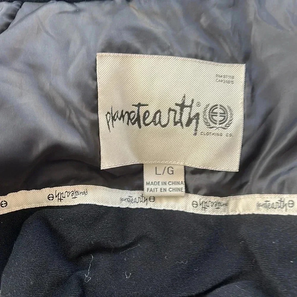 Planet Earth Winter Snow Jacket Coat Size Youth Large Black Blue White - Picture 4 of 5